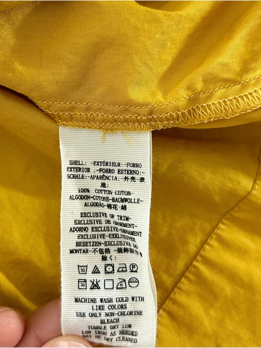 Free People Another Eternity 100% Cotton Mustard Yellow, Bell Sleeve Top, Small